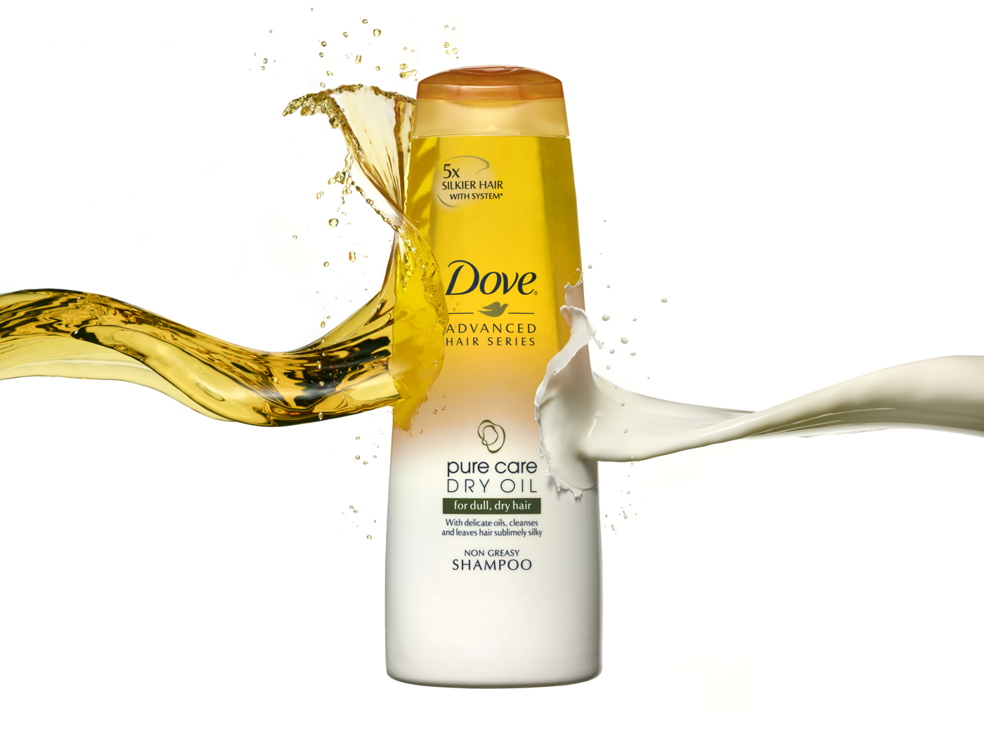9 2 Dove DryOil Shampoo splash